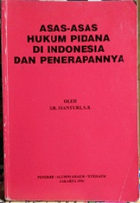 Image of Asas-Asas Hukum Pidana Di Indonsia dn Penerapannya