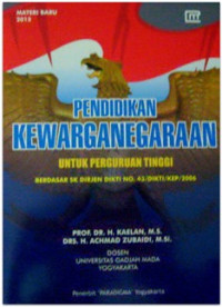 Image of Pendidikan Kewarganegaraan Untuk Perguruan Tinggi
